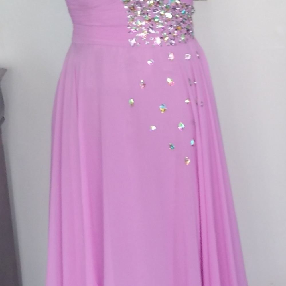 Maxi wedding dressone shoulder size s - Picture 4 of 14
